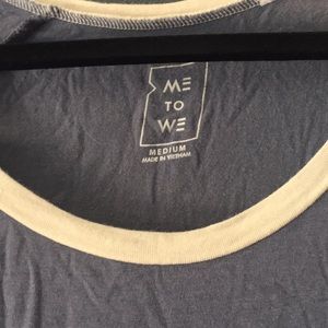 PacSun Tops - Pac Sun blue and white scoop neck shirt PacSun Tops - Pac Sun blue and white scoop neck shirt